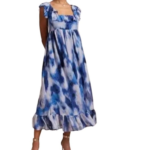 Banana Republic Dresses & Skirts - NWT Banana Republic Deep Water Empire Waist Blue Maxi Dress size XS Extra Small.